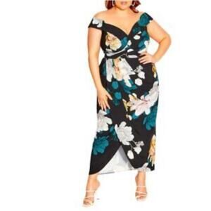 chinese dress ladies CITY CHIC Women's Plus Size Maxi Divine Whimsy Dress : Amazon.co.uk: Fashion